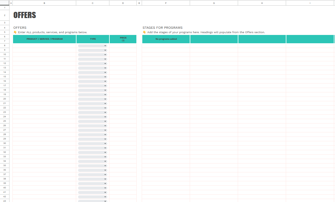 Easy CRM Spreadsheet - Image 17
