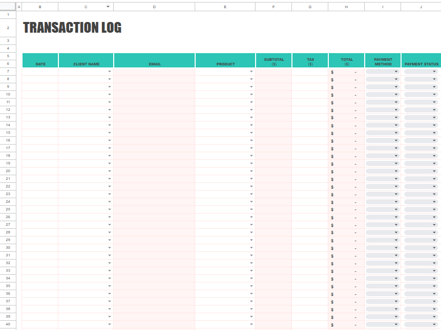 Easy CRM Spreadsheet - Image 18