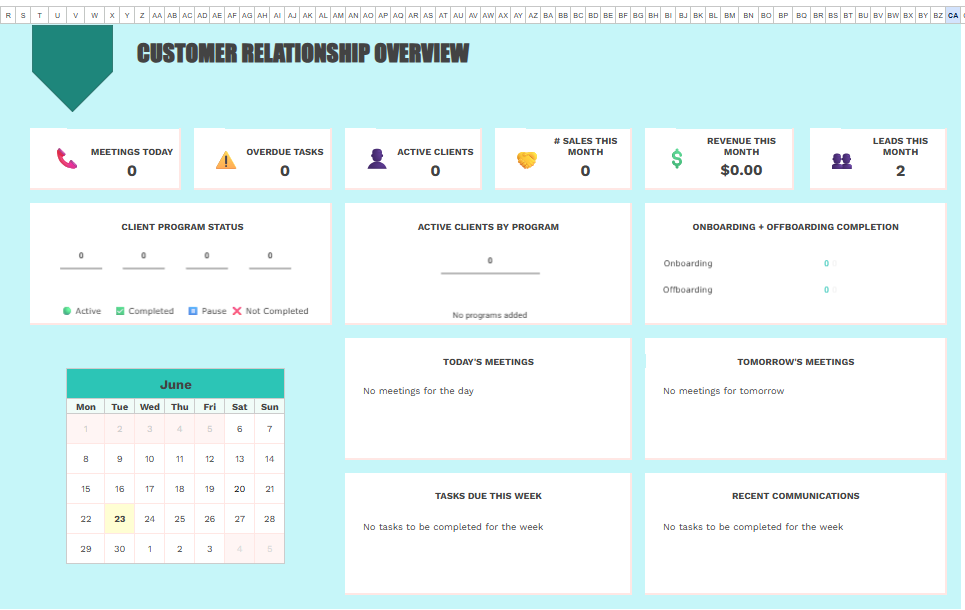 Easy CRM Spreadsheet - Image 3
