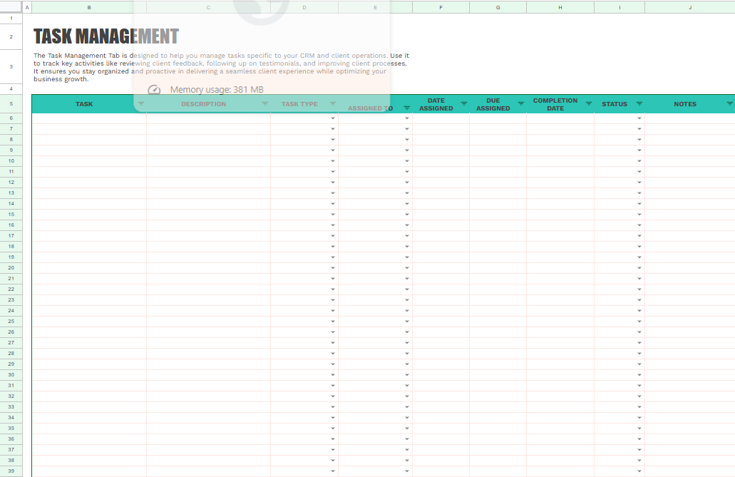 Easy CRM Spreadsheet - Image 23