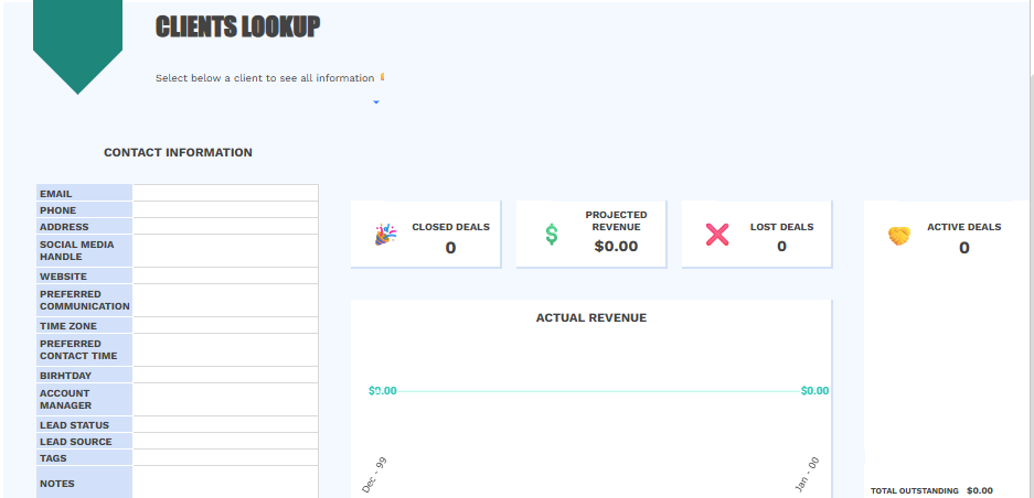 Easy CRM Spreadsheet - Image 6