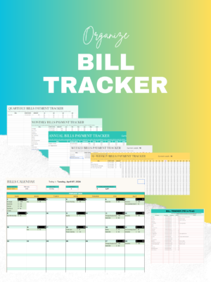 Bills & Expenses Tracker - Digital Download